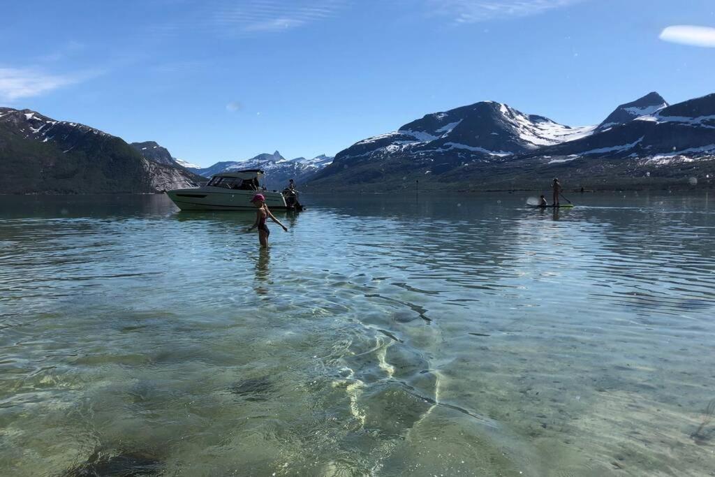 Efjord And Stetind Resort - Cabin Kobbernestinden Ballangen エクステリア 写真